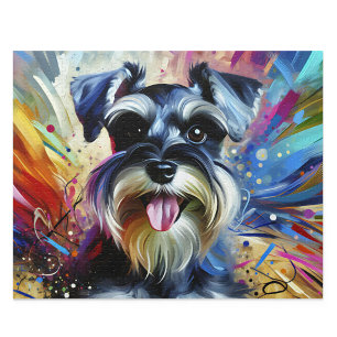Zwergschnauzer Puzzle: Salz und Pfeffer Zwergs Puzzle