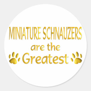 Zwergschnauzer Runder Aufkleber