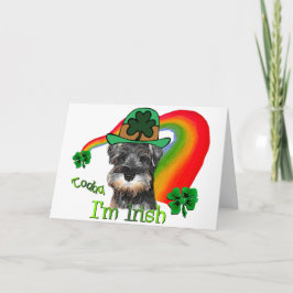 Zwergschnauzer-St. Patricks Karte
