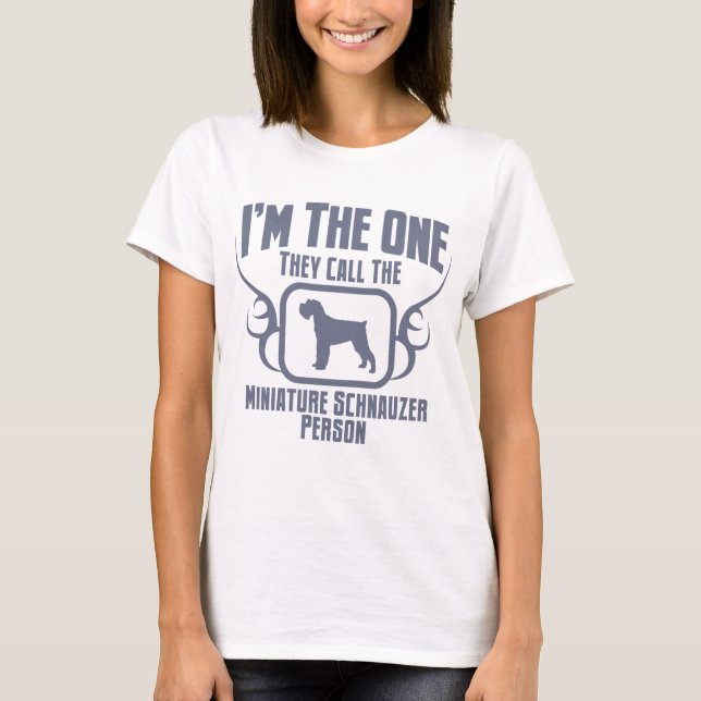 Zwergschnauzer T-Shirt (Vorderseite)
