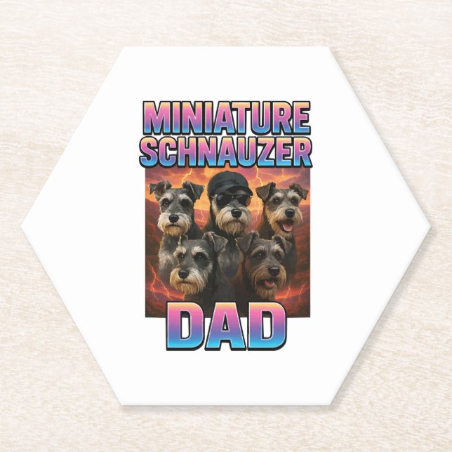 Zwergschnauzer Untersetzer (Vorderseite)