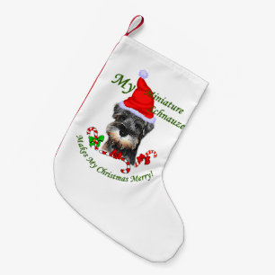 Zwergschnauzer-Weihnachten Kleiner Weihnachtsstrumpf