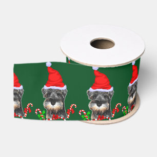 Zwergschnauzer-Weihnachten Ripsband