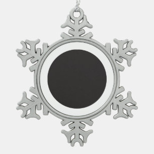 Zwergschneeflocken Roter Hintergrund Schneeflocken Zinn-Ornament