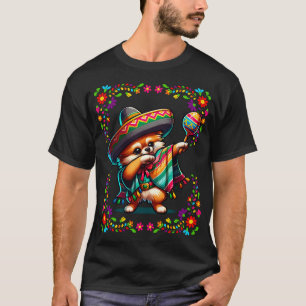 -Zwergspitz-Hund Cinco De Mayo Haustierliebhaber l T-Shirt