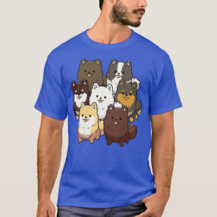 Zwergspitz-Hundegruppe T-Shirt