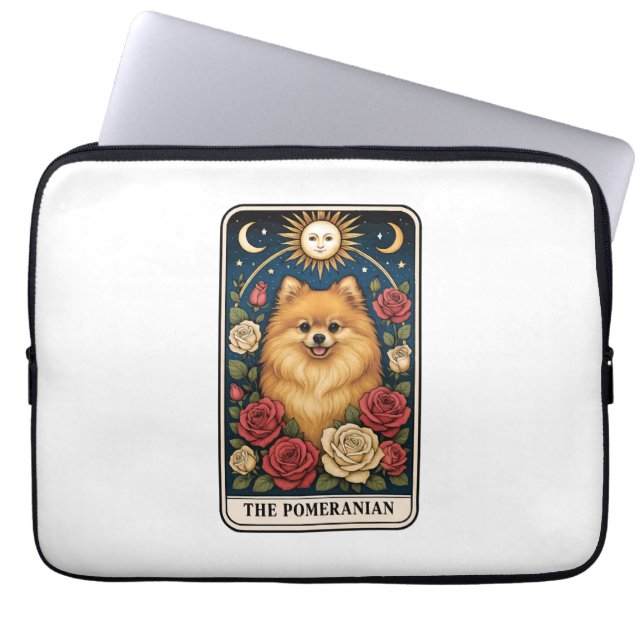 Zwergspitz Laptopschutzhülle (Vorderseite)