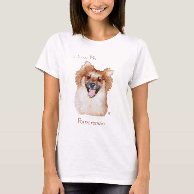 Zwergspitz T-Shirt (Vorderseite)
