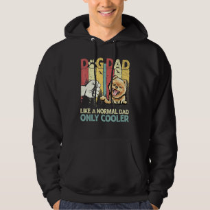 Zwergspitz-Vater wie ein normaler Vater, nur coole Hoodie