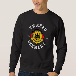 ZWICKAU Deutschland Flaggenabzeichen im Vintage-St Sweatshirt