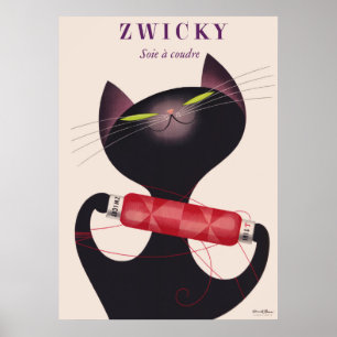 Zwicky Cat Poster von Donald Brun