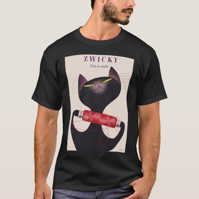 Zwicky Cat Poster von Donald Brun T-Shirt (Vorderseite)