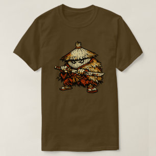 Zwiebel-Outlaw — Lustige Gemüse-Lone-Ronin-Vintage T-Shirt