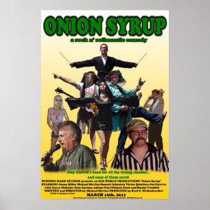 Zwiebel-Sirup-Plakat Poster