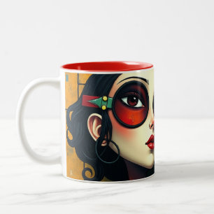 Zwiebeln der Mode Zweifarbige Tasse