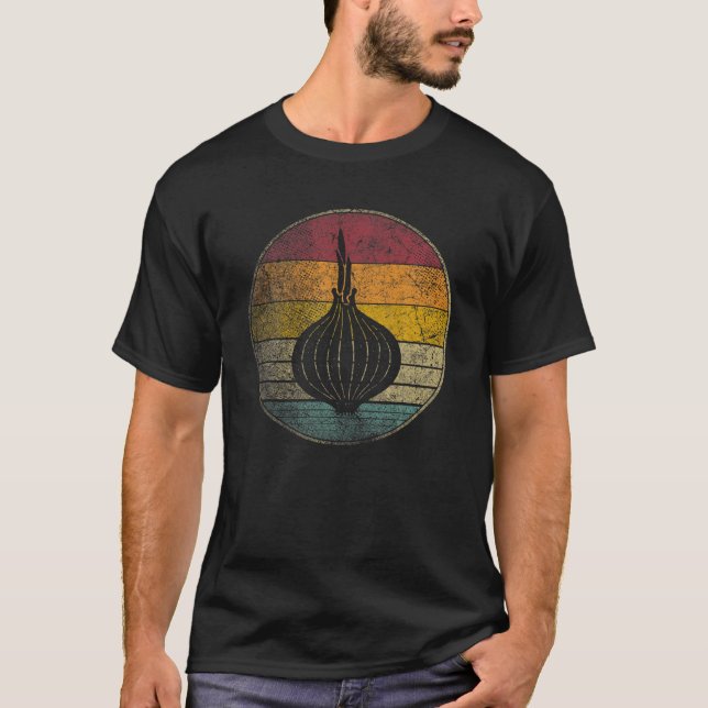 Zwiebeln Gemüsekoch Koch Bauernhof Bauer Gartennah T-Shirt (Vorderseite)