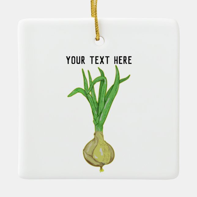 Zwiebeln Keramikornament (Vorderseite)