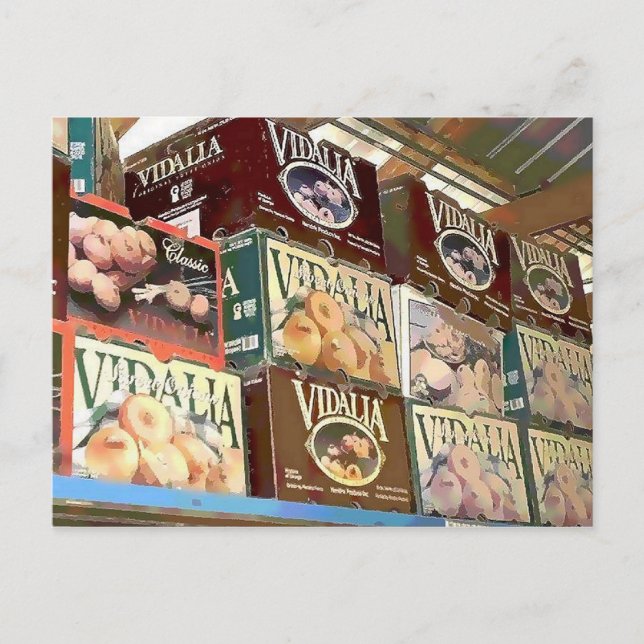 Zwiebeln Postkarte (Vorderseite)