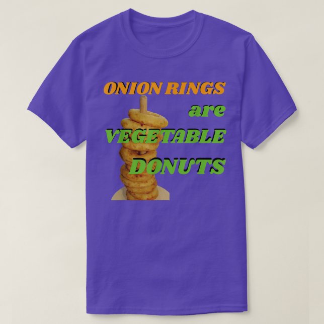 Zwiebeln Rings T Gemüses Donuts Yummy  T-Shirt (Design vorne)