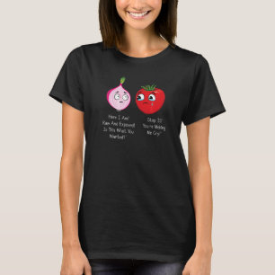Zwiebeln und Tomaten Pun Jokes T-Shirt