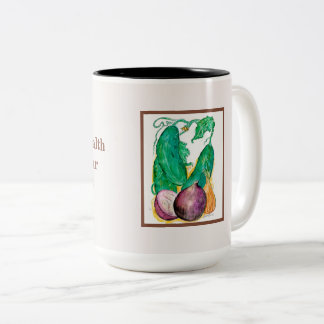 Zwiebeln Zweifarbige Tasse