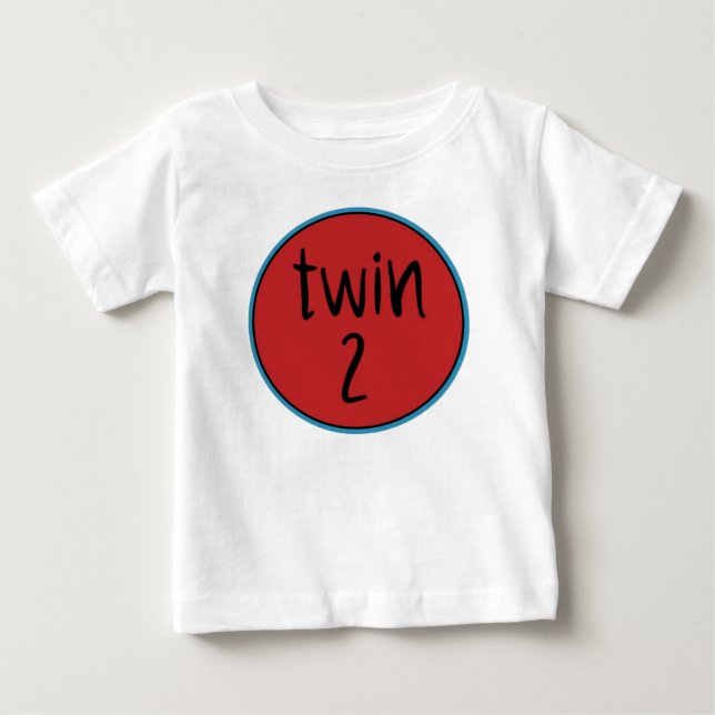 Zwilling 2 baby t-shirt (Vorderseite)