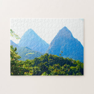 Zwilling Piton Gipfel Saint Lucia. Puzzle