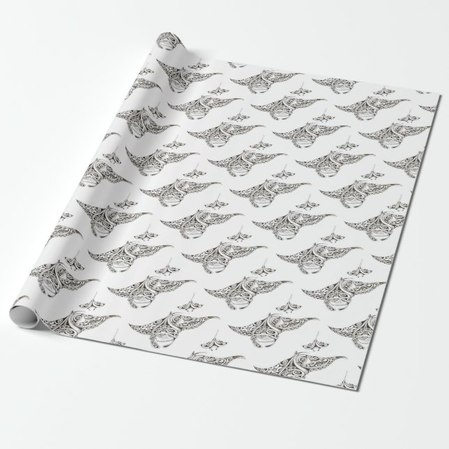 Zwilling rays Mantarochen Geschenkpapier (Ungerollt)