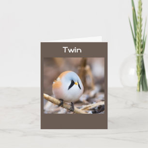 **ZWILLING** ZUM GEBURTSTAG TWITTERN KARTE