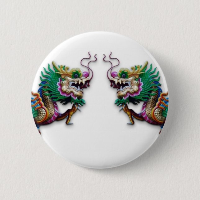 Zwillingdragons Button (Vorderseite)