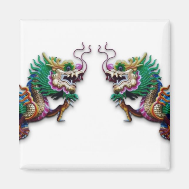 Zwillingdragons Magnet (Vorne)