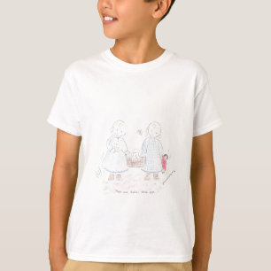 Zwillinge auf einem Picknick T-Shirt