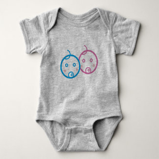 Zwillinge Baby Strampler