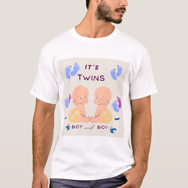 Zwillinge Baby T-Shirt (Vorderseite)