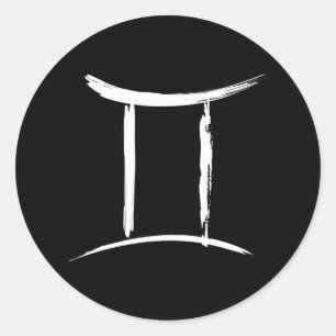 ZWILLINGE Das Sternzeichen Astrologie Runder Aufkleber