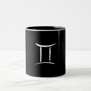 ZWILLINGE das Zwilling Sternzeichen Mai Juni Gebur Zweifarbige Tasse