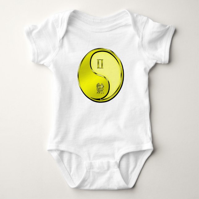Zwillinge die Zwillinge Baby Strampler (Vorderseite)