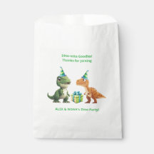 Zwillinge Dinosaurier Geburtstags Favoritentüte Di