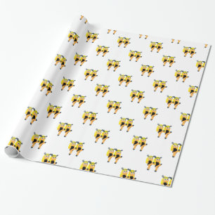Zwillinge Emoji Geschenkpapier