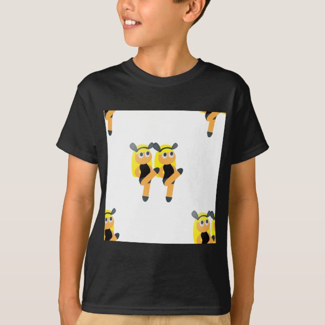 Zwillinge Emoji T-Shirt (Vorderseite)
