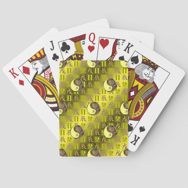 Zwillinge & Erddrache Spielkarten (Rückseite)