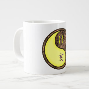 Zwillinge & Erde Schwein Jumbo-Tasse