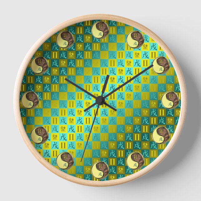 Zwillinge & Erdhund Uhr (Vorderseite)