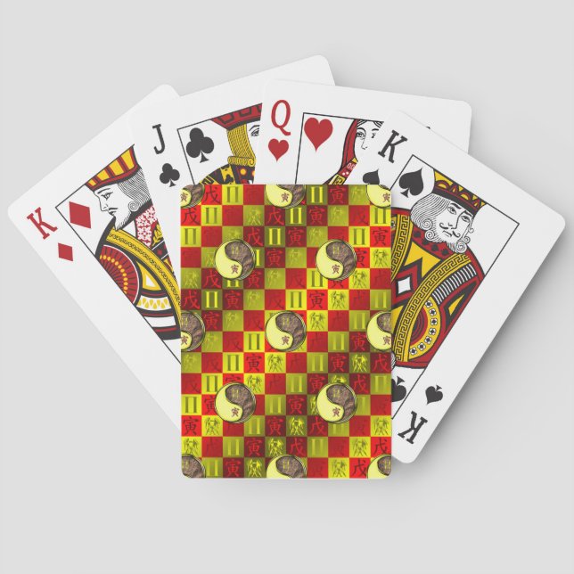 Zwillinge & Erdtiger Spielkarten (Rückseite)