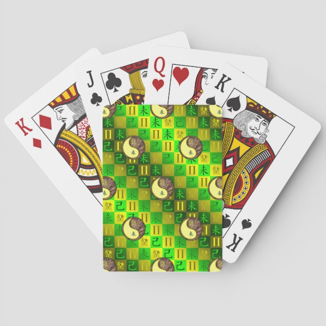Zwillinge & Erdziege Spielkarten (Rückseite)
