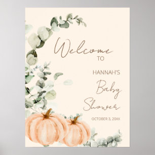 Zwillinge Fall Little Pumpkin Babyparty Willkommen Poster