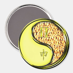 Zwillinge & Feuer Affe Magnet