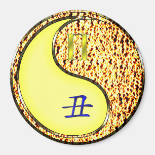 Zwillinge & Feuer Ochse Magnet