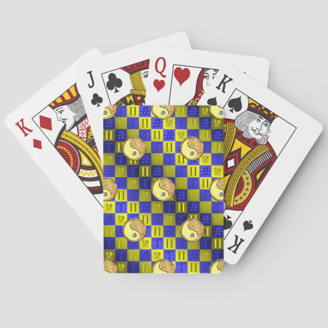 Zwillinge & Feuer Ochse Spielkarten (Rückseite)