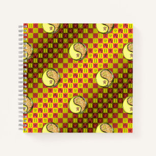 Zwillinge & Feuer Tiger Notizbuch